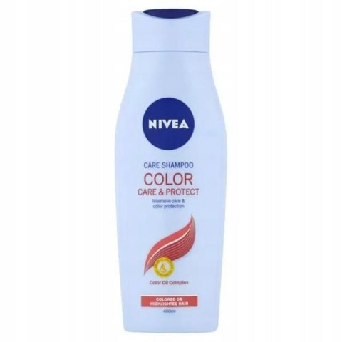 NIVEA Color Protect Szampon do włosów farbowanych malowanych łagodny 400ml