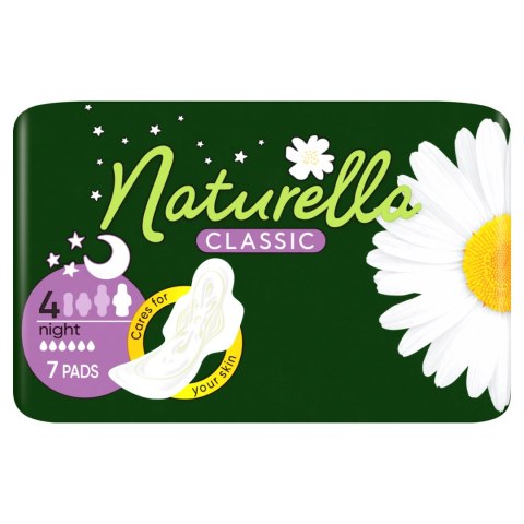 Naturella, Podpaski ze skrzydełkami, Maxi Noc 7szt Naturella, Podpaski ze skrzydełkami, Maxi Noc 7szt