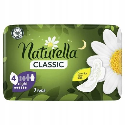 Naturella, Podpaski ze skrzydełkami, Maxi Noc 7szt Naturella, Podpaski ze skrzydełkami, Maxi Noc 7szt