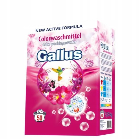 GALLUS Proszek 50 Prań 3,25kg Color GALLUS Proszek 50 Prań 3,25kg Color
