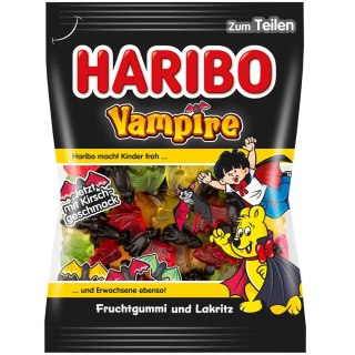 Haribo Vampire Żelki nietoperze z lukrecjową 175 g