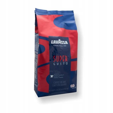 Lavazza SUPER GUSTO włoska kawa ziarnista 1000 g Lavazza SUPER GUSTO włoska kawa ziarnista 1000 g
