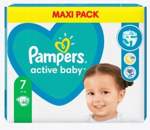 PIELUSZKI 40 SZT PAMPERS ACTIVE BABY 7 PROMOCJA PIELUSZKI 40 SZT PAMPERS ACTIVE BABY 7 PROMOCJA