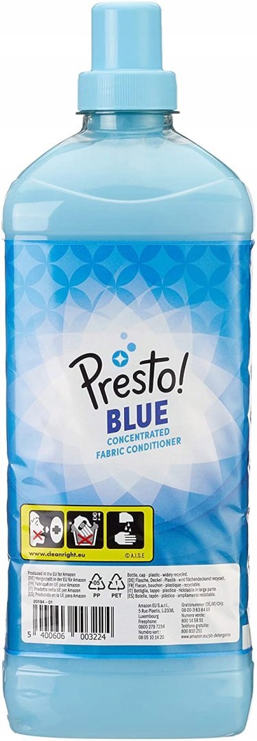 Płyn do płukania Presto Blue 1,5L T8C59 Płyn do płukania Presto Blue 1,5L T8C59