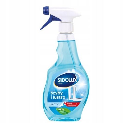 Sidolux Płyn do szyb Crystal Arctic z pompką 500ml Sidolux Płyn do szyb Crystal Arctic z pompką 500ml